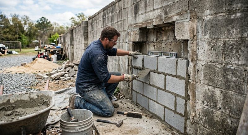 Block Wall Repair in Ellenwood, GA