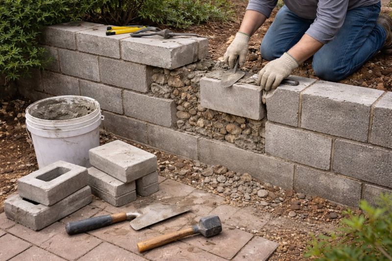 Block Wall Repair in Jackson, GA
