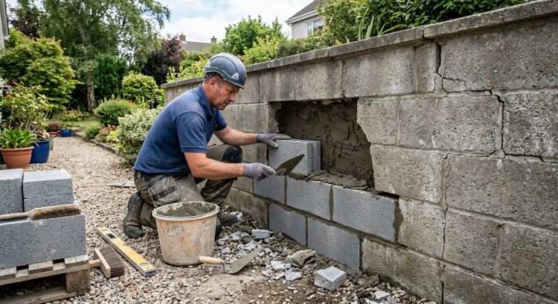Block Wall Repair in Mcdonough, GA