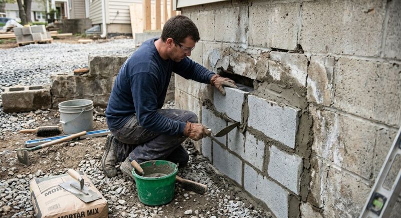 Block Wall Repair in Rockdale County, GA