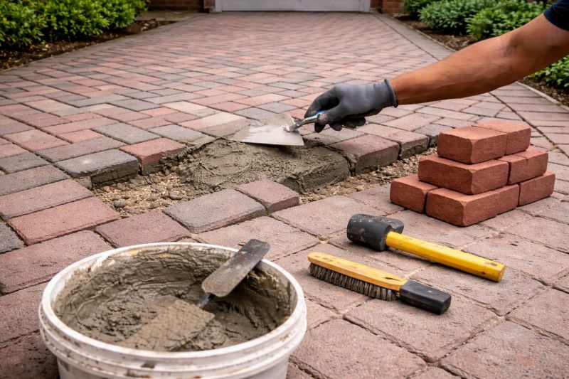 Brick Driveway Repair in Covington, GA