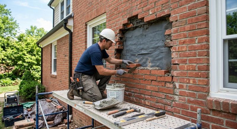 Brick Flatwork Repair in Locust Grove, GA
