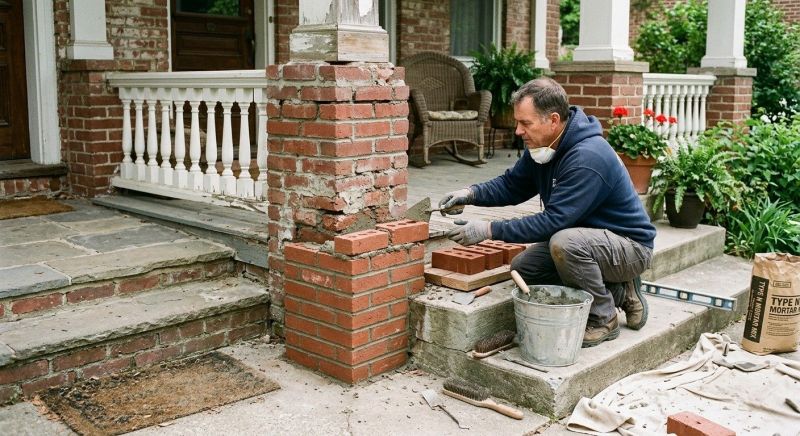 Brick Stairs Repair in Conyers, GA