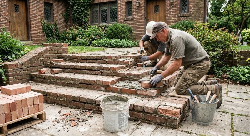 Brick Stairs Repair in Henry County, GA