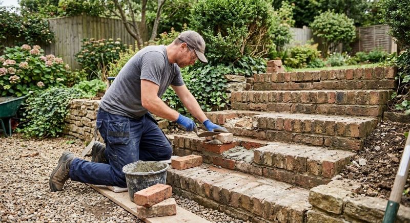 Brick Stairs Repair in Covington, GA