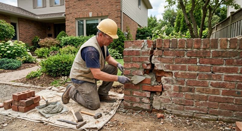 Brick Wall Repair in Jackson, GA