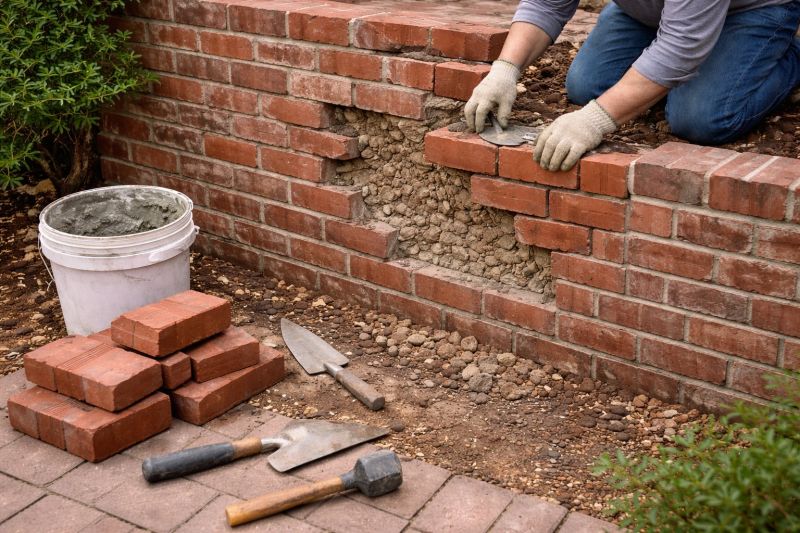 Brick Wall Repair in Covington, GA