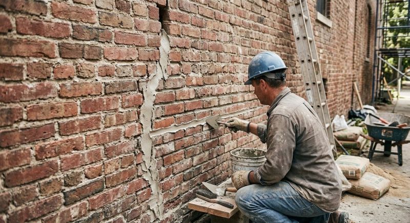 Brick Wall Repair in Loganville, GA