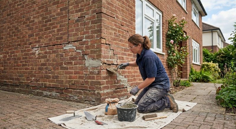 Brick Wall Repair in Oxford, GA