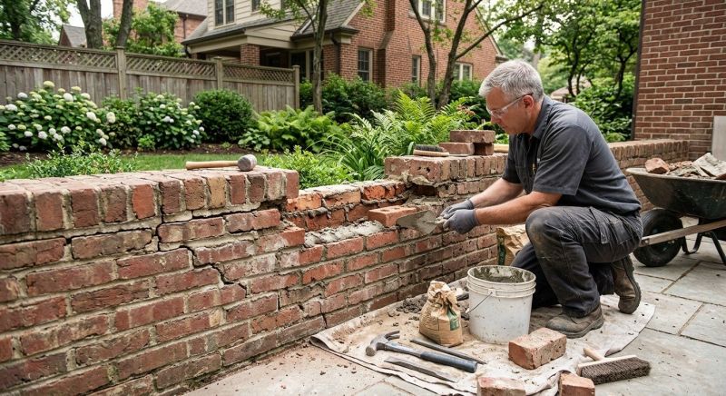 Brick Wall Repair in Stockbridge, GA