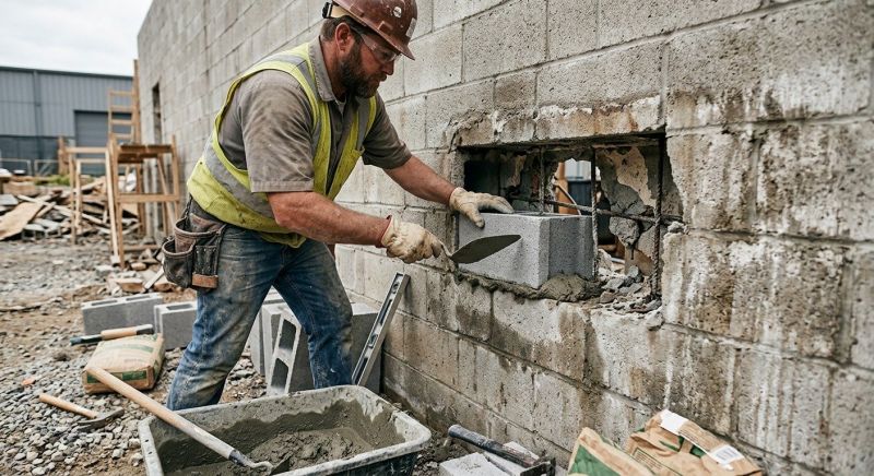 Cement Block Repair in Covington, GA
