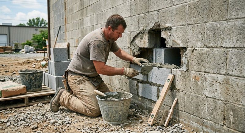 Concrete Block Repair in Henry County, GA