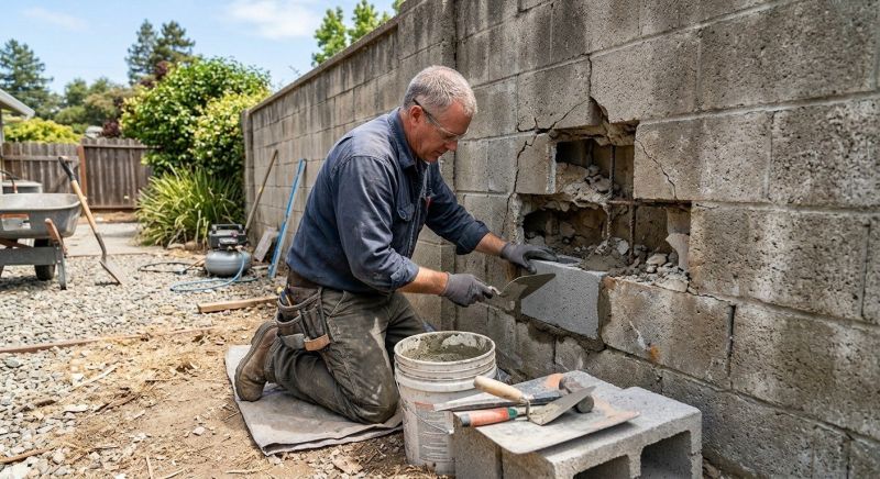 Masonry Wall Repair in Covington, GA