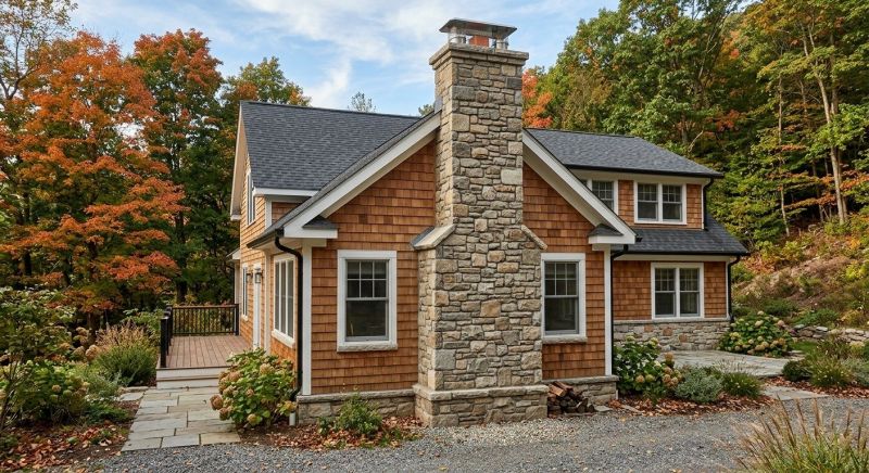 Stone Chimney Installation in Oxford, GA