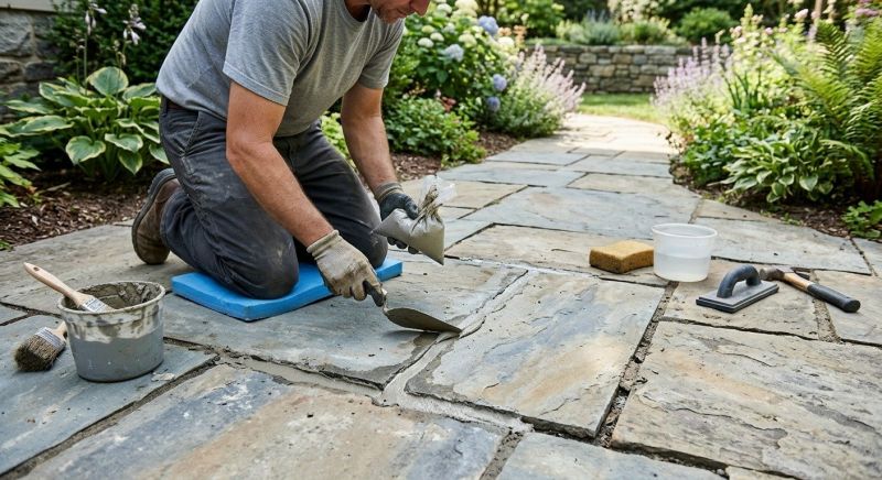 Stone Walkway Repair in Covington, GA