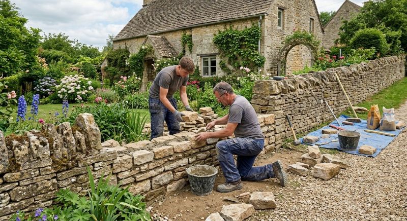 Stone Wall Repair in Grayson, GA