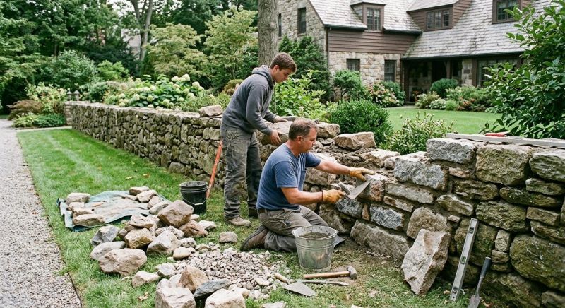 Stone Wall Repair in Covington, GA